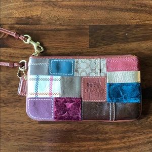 Coach Patchwork Wristlet